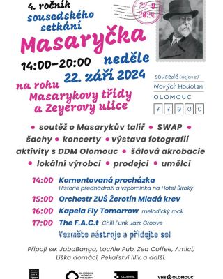 Hlásíme, že 4. sousedské setkání Masaryčka se koná tuto neděli, 22.9, jak bylo v plánu. 💙 Na podporu zaplavených oblastí...